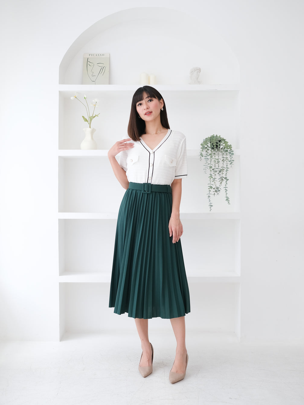 Nara Skirt Green