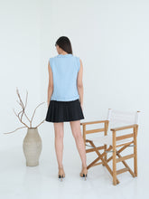 Load image into Gallery viewer, Chesna Tweed Vest Blue
