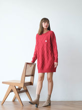 Load image into Gallery viewer, Ainsley sweater dress red
